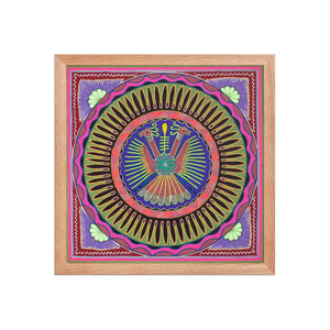 Huichol Yarn Painting Print • L - 008 - Huichol Arts