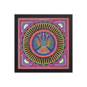 Huichol Yarn Painting Print • L - 008 - Huichol Arts