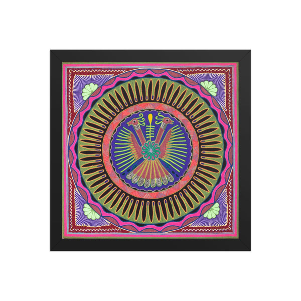 Huichol Yarn Painting Print • L - 008 - Huichol Arts