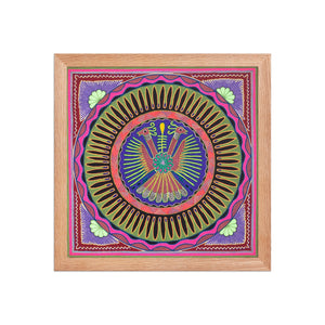 Huichol Yarn Painting Print • L - 008 - Huichol Arts