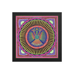Huichol Yarn Painting Print • L - 008 - Huichol Arts