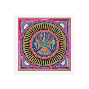 Huichol Yarn Painting Print • L - 008 - Huichol Arts