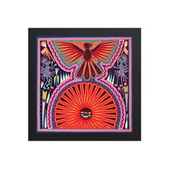 Huichol Yarn Painting Print • L - 009 - Huichol Arts