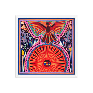 Huichol Yarn Painting Print • L - 009 - Huichol Arts