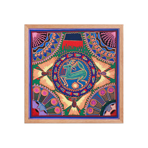 Huichol Yarn Painting Print • L - 010 - Huichol Arts