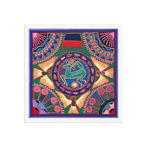 Huichol Yarn Painting Print • L - 010 - Huichol Arts