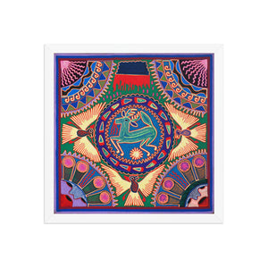 Huichol Yarn Painting Print • L - 010 - Huichol Arts