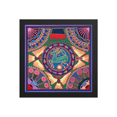 Huichol Yarn Painting Print • L - 010 - Huichol Arts
