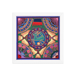 Huichol Yarn Painting Print • L - 010 - Huichol Arts