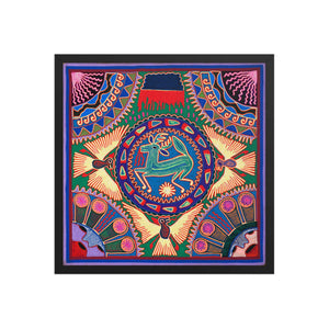 Huichol Yarn Painting Print • L - 010 - Huichol Arts