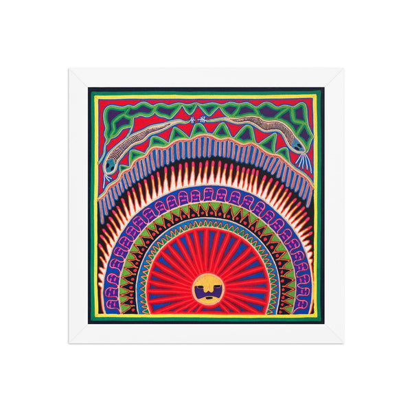 Huichol Yarn Painting Print • L - 011 - Huichol Arts