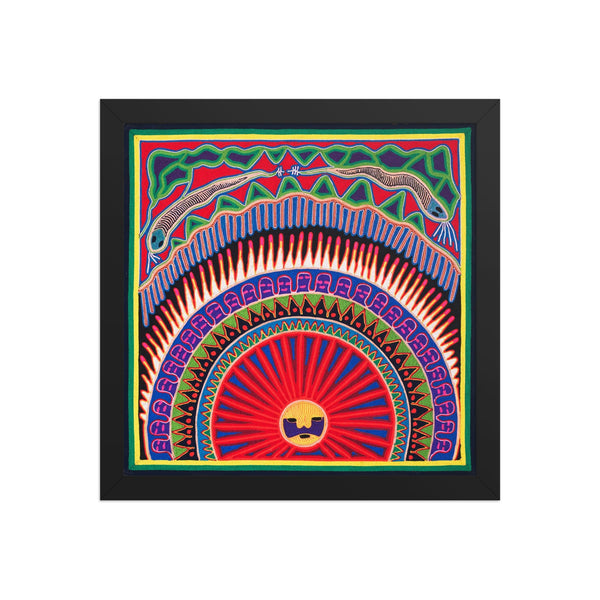 Huichol Yarn Painting Print • L - 011 - Huichol Arts