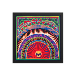 Huichol Yarn Painting Print • L - 011 - Huichol Arts