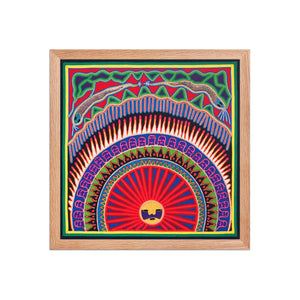 Huichol Yarn Painting Print • L - 011 - Huichol Arts