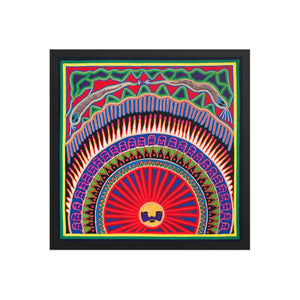 Huichol Yarn Painting Print • L - 011 - Huichol Arts