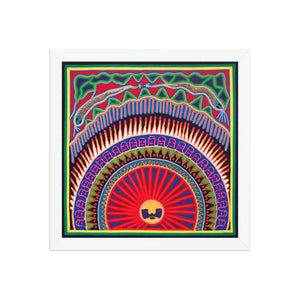 Huichol Yarn Painting Print • L - 011 - Huichol Arts
