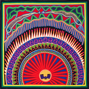 Huichol Yarn Painting Print • L - 011 - Huichol Arts