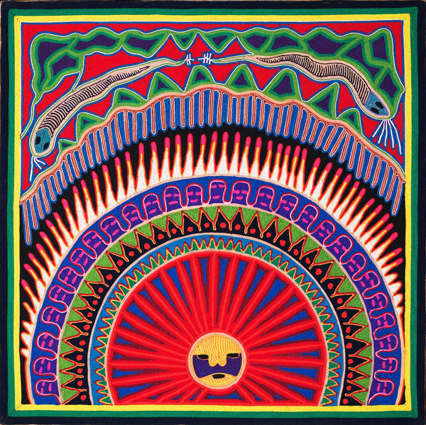 Huichol Yarn Painting Print • L - 011 - Huichol Arts
