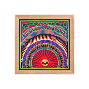 Huichol Yarn Painting Print • L - 011 - Huichol Arts
