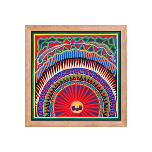 Huichol Yarn Painting Print • L - 011 - Huichol Arts