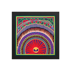Huichol Yarn Painting Print • L - 011 - Huichol Arts