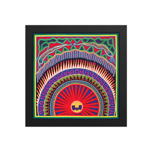 Huichol Yarn Painting Print • L - 011 - Huichol Arts