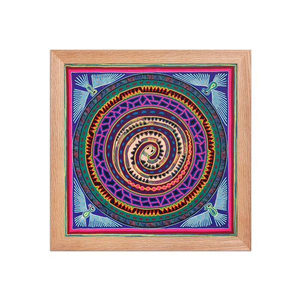 Huichol Yarn Painting Print • L - 013 - Huichol Arts