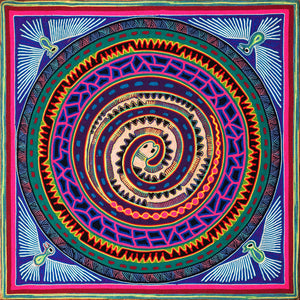Huichol Yarn Painting Print • L - 013 - Huichol Arts
