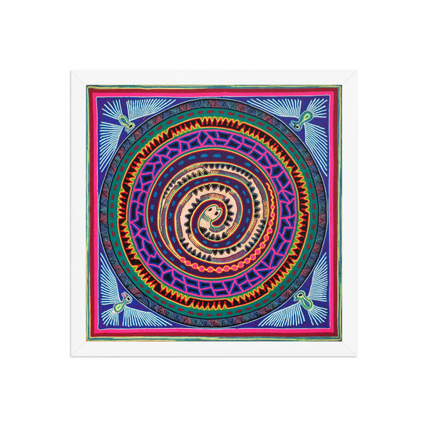 Huichol Yarn Painting Print • L - 013 - Huichol Arts