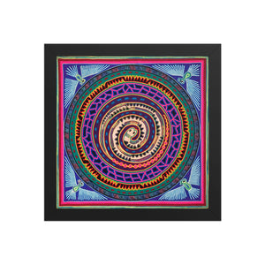 Huichol Yarn Painting Print • L - 013 - Huichol Arts