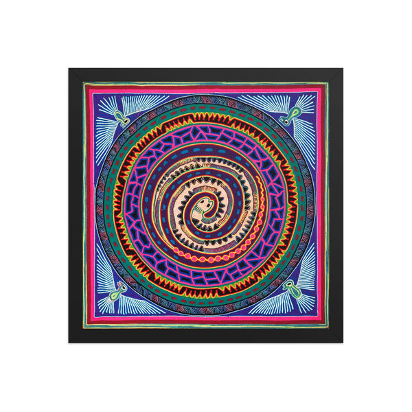 Huichol Yarn Painting Print • L - 013 - Huichol Arts