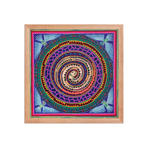 Huichol Yarn Painting Print • L - 013 - Huichol Arts