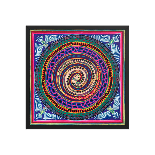 Huichol Yarn Painting Print • L - 013 - Huichol Arts