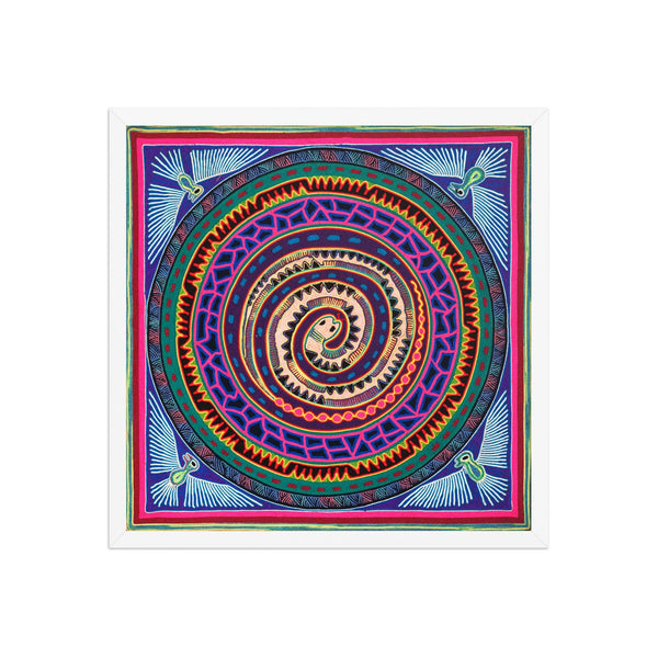 Huichol Yarn Painting Print • L - 013 - Huichol Arts