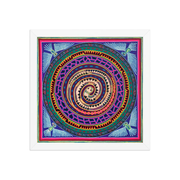 Huichol Yarn Painting Print • L - 013 - Huichol Arts