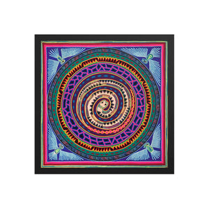 Huichol Yarn Painting Print • L - 013 - Huichol Arts