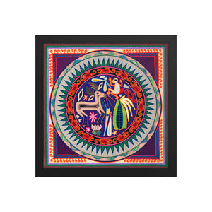 Huichol Yarn Painting Print • L - 014 - Huichol Arts
