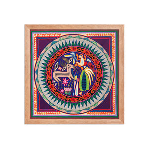 Huichol Yarn Painting Print • L - 014 - Huichol Arts