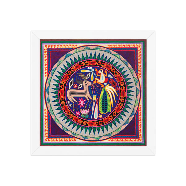 Huichol Yarn Painting Print • L - 014 - Huichol Arts