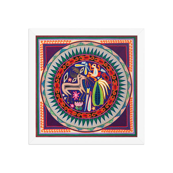Huichol Yarn Painting Print • L - 014 - Huichol Arts