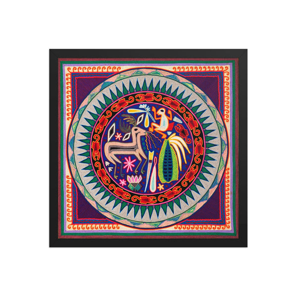 Huichol Yarn Painting Print • L - 014 - Huichol Arts