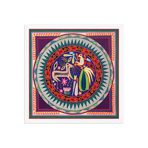 Huichol Yarn Painting Print • L - 014 - Huichol Arts