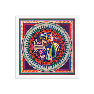 Huichol Yarn Painting Print • L - 014 - Huichol Arts