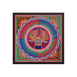 Huichol Yarn Painting Print • L - 015 - Huichol Arts