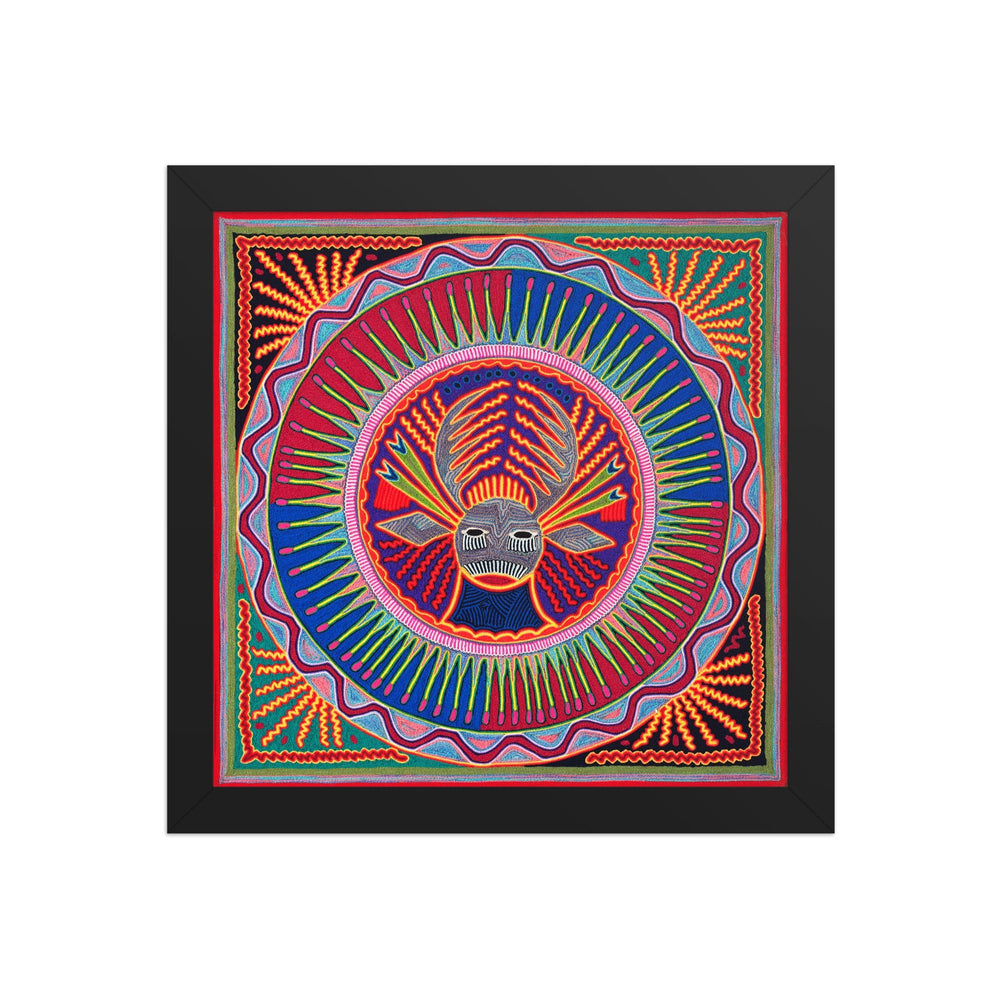 Huichol Yarn Painting Print • L - 015 - Huichol Arts