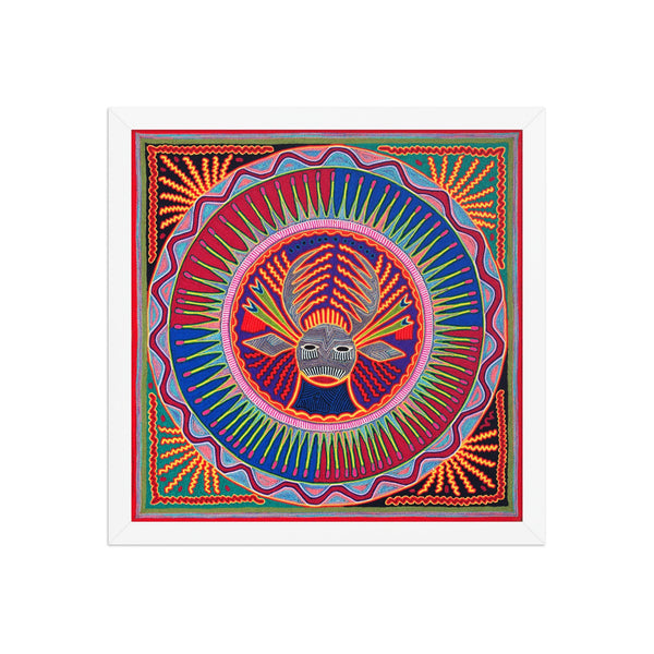 Huichol Yarn Painting Print • L - 015 - Huichol Arts