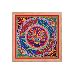 Huichol Yarn Painting Print • L - 015 - Huichol Arts