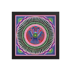 Huichol Yarn Painting Print • L - 016 - Huichol Arts