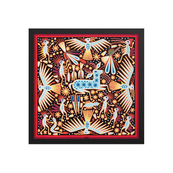 Huichol Yarn Painting Print • L - 017 - Huichol Arts