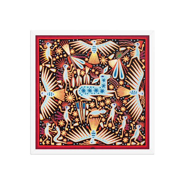 Huichol Yarn Painting Print • L - 017 - Huichol Arts